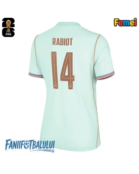 Franța Adrien Rabiot #14 Echipament de Fotbal Replică Mondial 2026 Femei Deplasare